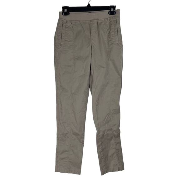 Eddie Bauer Women's Khaki Comfort‎ Straight Leg Waist Band Outdoor Pants Size 2 - Picture 1 of 11